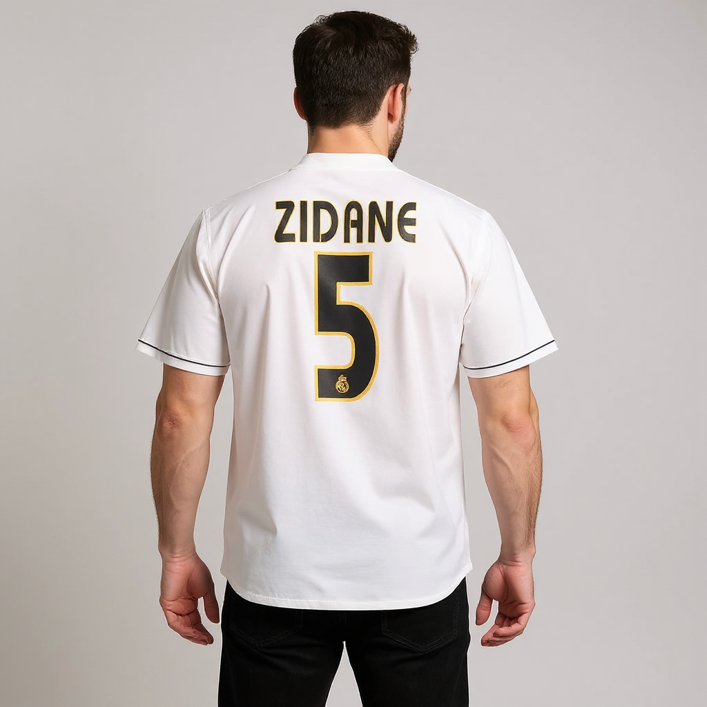Zidane #5 Real Madrid Home Retro Jersey 2003/04